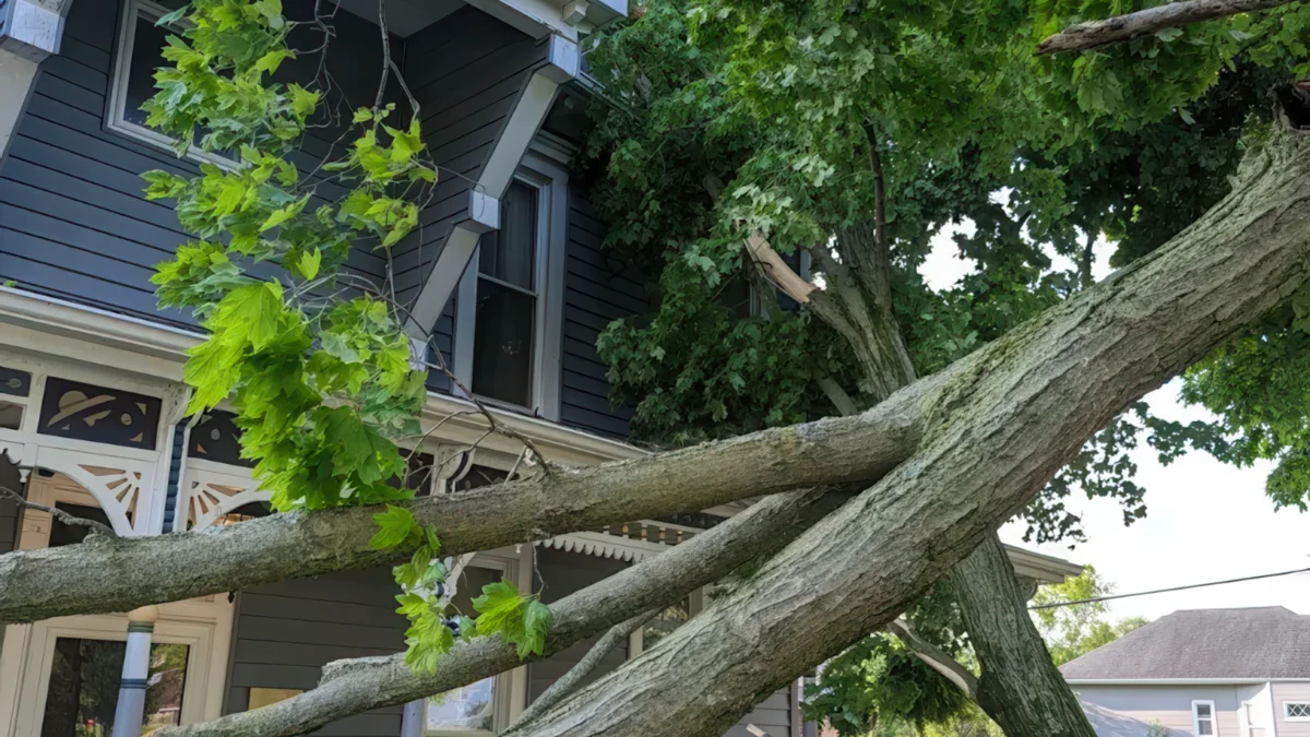 Whitledge Tree Service storm damaged tree removal and emergency tree service in Princeton Indiana